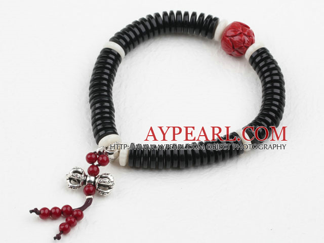 Black Corozo Nut Prayer Bracelet ( Rosary Bracelet )