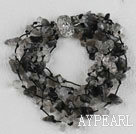 volet multi noir bracelet quartz rutile