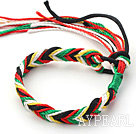 Mote Stil Multi Color Ønskeliste Tråd Justerbar Woven Bracelet