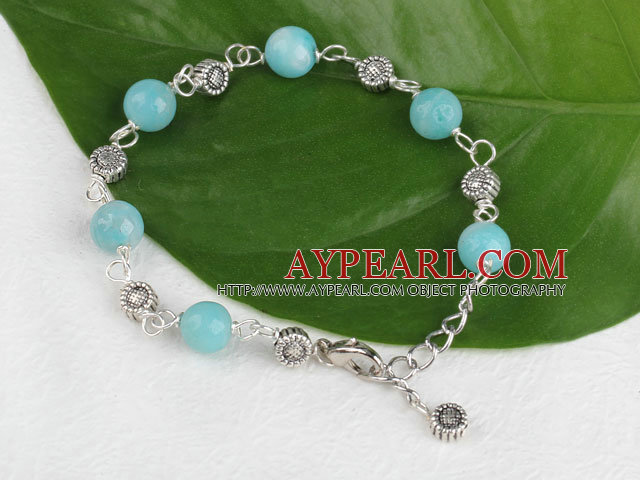 7.5 inches amazon stone bracelet with extendable chain