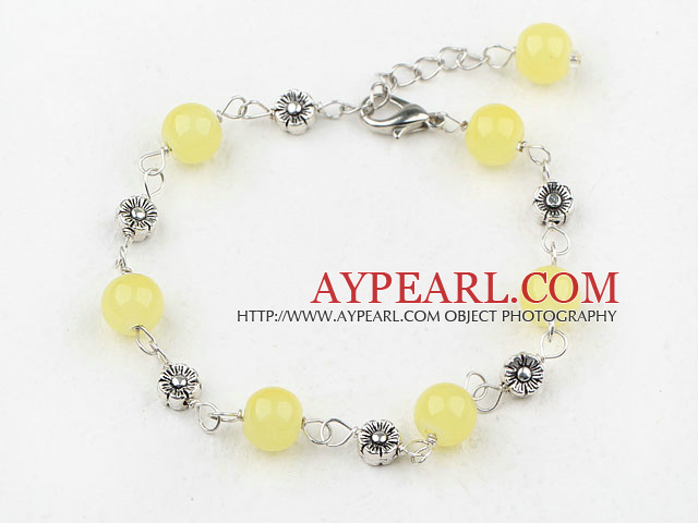 lovely 7.5 inches citrine bracelet with extendable chain