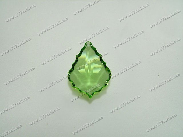 Austrian crystal pendant, crystal green, 15mm wide, 22mm long,baroque, Sold per pkg of 16.