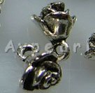 Metal alloy beads, 8mm flower, Sold per pkg of 50.