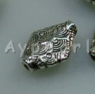 Metal alloy beads, 10*14mm, Sold per pkg of 100.
