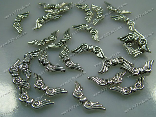 Alloy beads,16mm wing, Sold per pkg of 200.