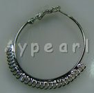 Alloy Hoop earring, 35mm round , Sold per pkg of 50 pairs.