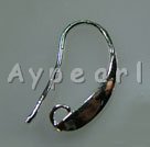 Alloy earring Hooks, 23mm, Sold per pkg of 50 pairs.