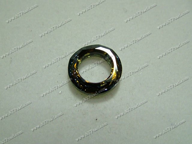 Austrian crystal component, 14mm cosmic ring. Sold per pkg of 10.