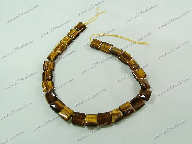 tiger eye beads, 16*16 flat square, sold per 15.7-inch strand.