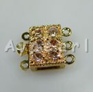 Wholesale golden Rhinestone clasp