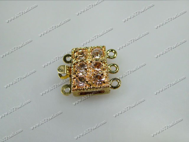 golden Rhinestone clasp