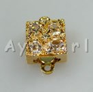 golden Rhinestone clasp