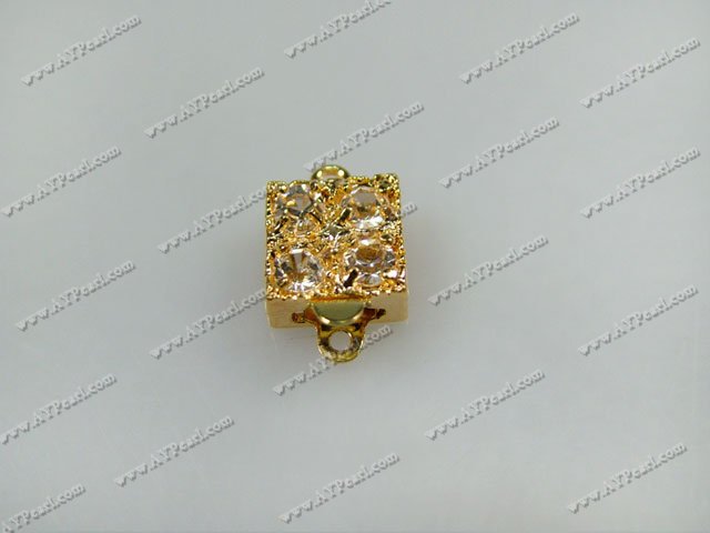 golden Rhinestone clasp