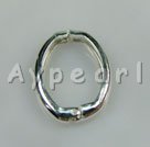 Alloy  clasps, 18*22mm oval ring, Sold per pkg of 100.