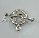 Alloy Toggle clasps, 14*15mm ring, Sold per pkg of 100.