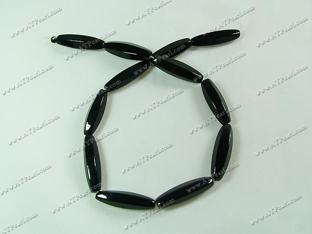 black agate beads, 12*33mm ,sold per 15.7-inch strand.