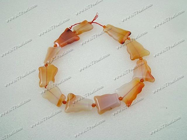 natural agate beads, 22*35mm irregular trapezium, Sold per 15.7-inch strand.