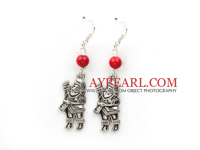 Simple Design Alaqueca and Santa Claus' Shape Xmas/ Christmas Earrings