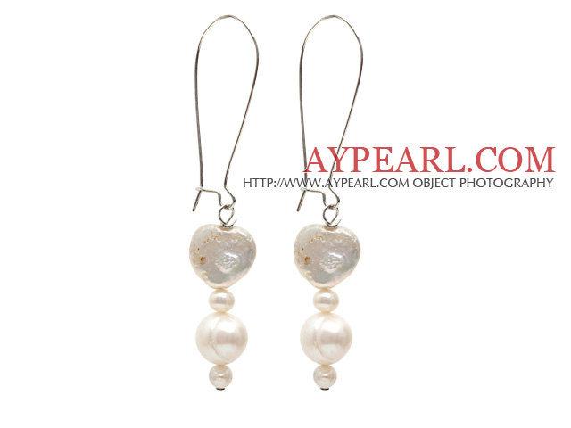 Fashion Style Ποικιλία φυσικό λευκό μαργαριτάρι σκουλαρίκια του γλυκού νερού
