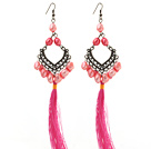 New Design Pink Series 8 - 9mm Baroque Pearl tupsu Dangle korvakorut