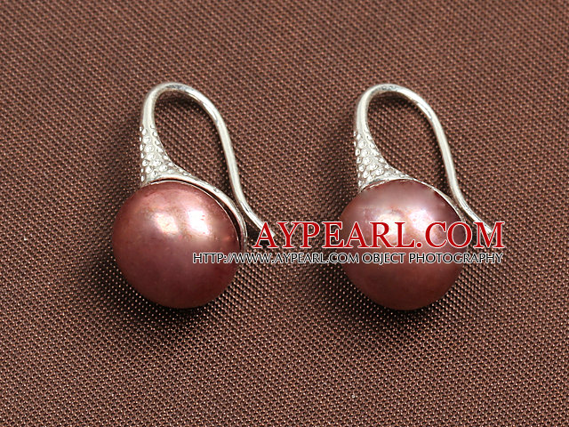 Simple Style Natural Gold Pink Freshwater Pearl Earrings