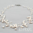 Ten Strands White Freshwater Pearl Bridal Necklace