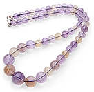 Naturel Couleur Ametrine double collier de perles