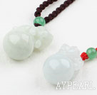 Naturel Collier Jade Pendentif Lion Forme (style amoureux)