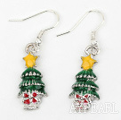 Fashion Style Xmas/ Christmas Tree Shape Charm Earrings