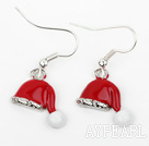 Fashion Style Santa Claus' Hat Shape Xmas/ Christmas Earrings