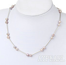 Fashion Natural Fresh Water Pearl Wired Necklace