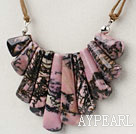Rhodochrosite beaded necklace with extendable chain