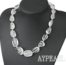 Big Style Clear Crystal Graduated Necklace