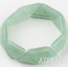 Elegant 18Mm Triangle Shape Aventurine Elastic Stretch Bangle Bracelet