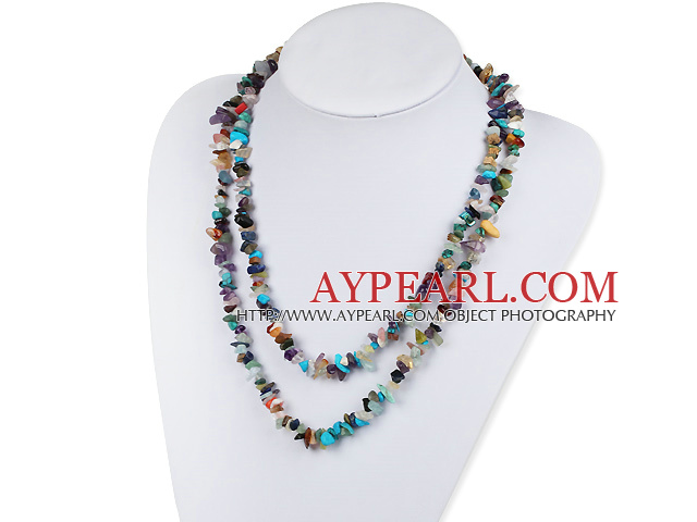multicolor gem necklace
