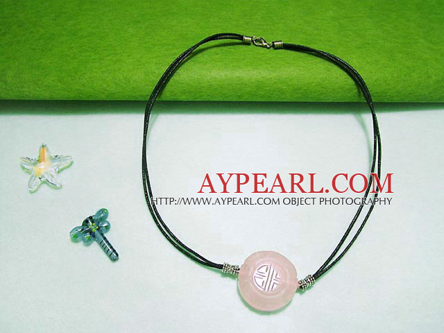 Rose quartz necklace
