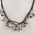 new style colored glaze neckalce with extendable chain