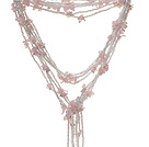 Rose quartz necklace