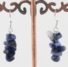 Lovely Multi Shape Sodalite Dangle Earrings With Fish Hook