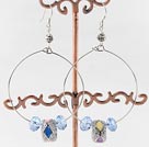 Large-diameter circle fashion charm earrings