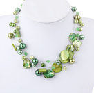 acrylic pearl shell necklace