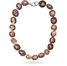 Snail Shape Sun Shell Necklace with Lobster Clasp