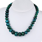 popular phoenix stone graduated necklace with 2 circle clasp