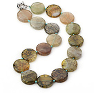 17.5 inches 24mm serpentine agate necklace