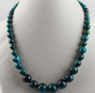17.7 inches 4-16mm phoenix stone graduated necklace with lobster clasp