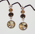 dangling style manmade rhinestone earrings 