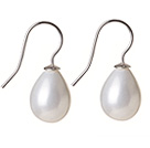 Classic Design Drop Shape White Seashell Beads Earrings