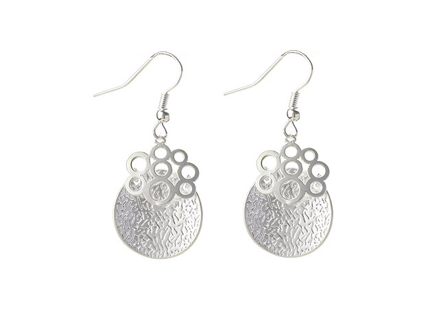 Fashion Style Simple Design Imitation Silver Earrings