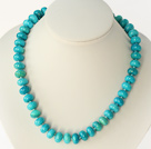 17.5 inches blue spinder stone necklace with moonlight clasp