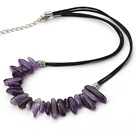 natural amethyst necklace with extendable chain